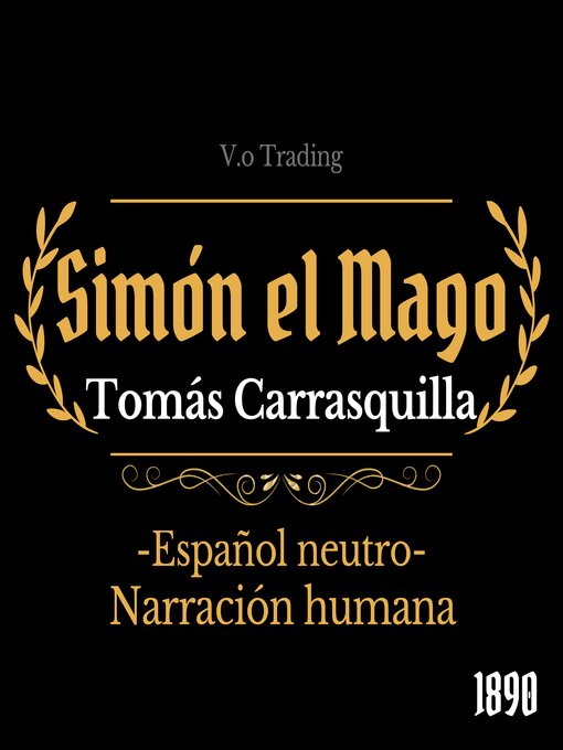 Title details for Simón el mago by Tomás Carrasquilla - Available